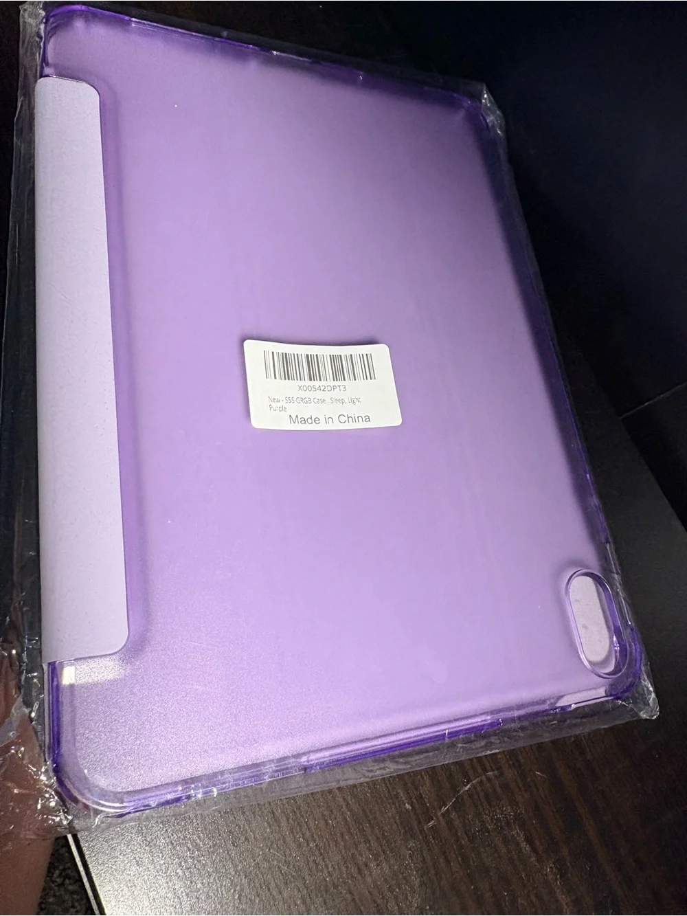 Apple Lavender Tri-Fold Smart Case for iPad with Clear Back 11th gen